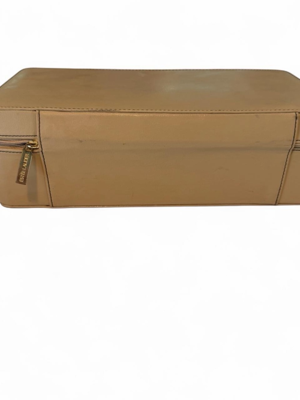 Vintage Estee Lauder Cosmetic Case with Clear Handle and Gold Hardware - Picture 7 of 8